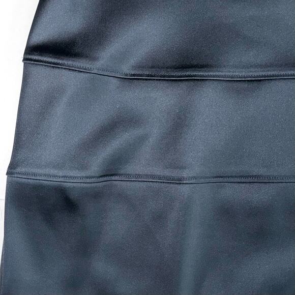 Tadashi Shoji Black Navy Bandage Satin Beaded Cocktail Dress Size 8 - Picture 10 of 12